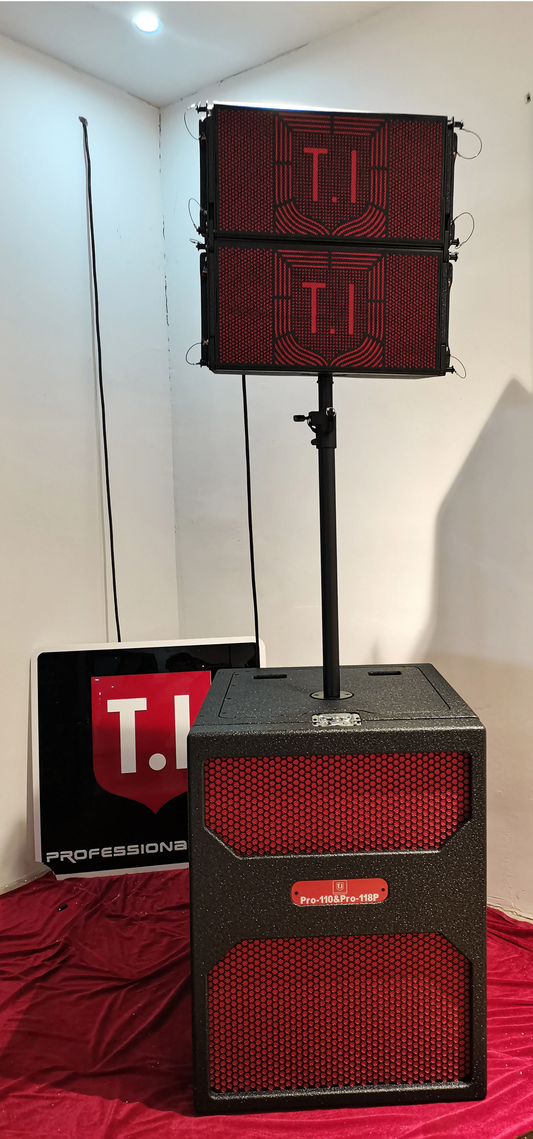 T.I Pro110 Professional Audio Sound Speaker Single 10 Inch Two Way Line Array Speakers