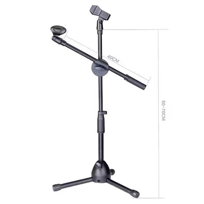 360 Degree Shooting Stand Cell Phone Camera Universal Bracket Metal Microphone Tripod Stand